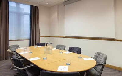 Professional meeting room at Leonardo Hotel London Croydon.