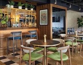 Hotel bar at Leonardo Royal Hotel Edinburgh.