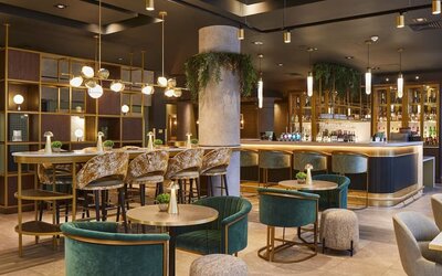 Hotel bar at Leonardo Royal Hotel Glasgow.