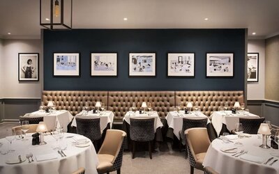 Dining area perfect for coworking at Leonardo Hotel And Conference Venue Hinckley Island.