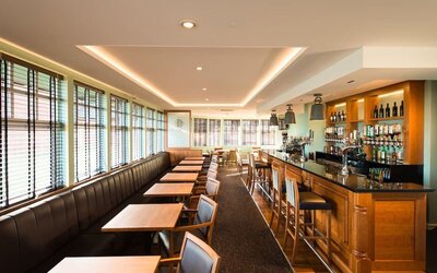 Hotel bar perfect for coworking at Leonardo Inn Aberdeen Airport.