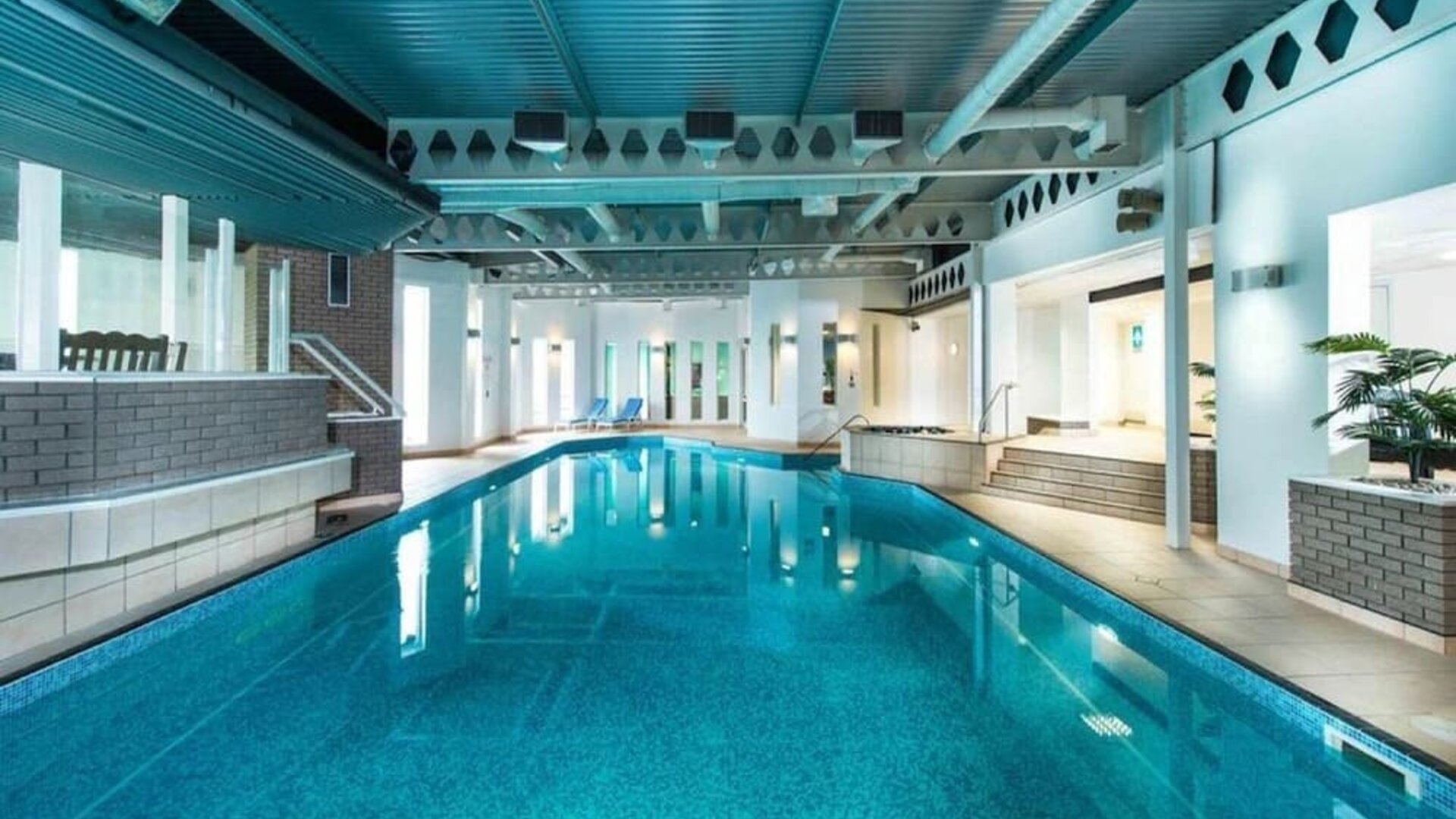 Refreshing indoor pool at Leonardo Hotel Edinburgh Murrayfield.