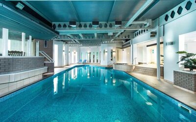 Refreshing indoor pool at Leonardo Hotel Edinburgh Murrayfield.