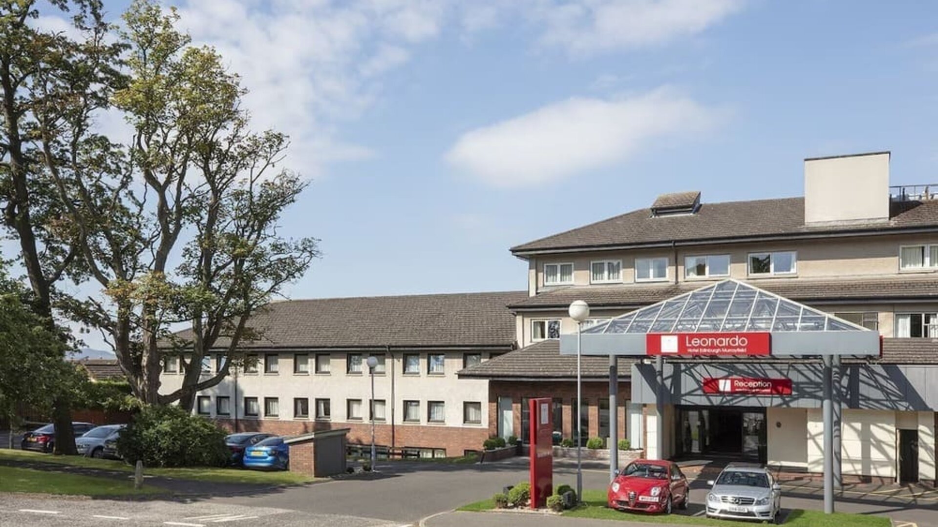 Hotel exterior at Leonardo Hotel Edinburgh Murrayfield.