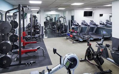 Well equipped fitness center at Leonardo Hotel Edinburgh Murrayfield.