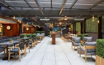 Lounge and coworking space at Viceroy Washington DC.