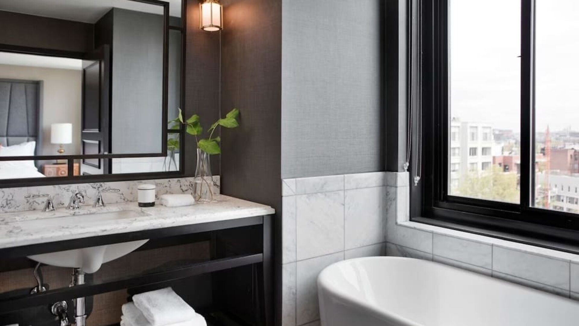 Hotel bathroom at Viceroy Washington DC.