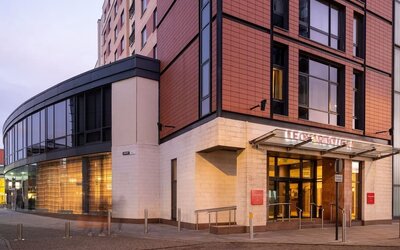 Hotel exterior at Leonardo Hotel Leeds. 