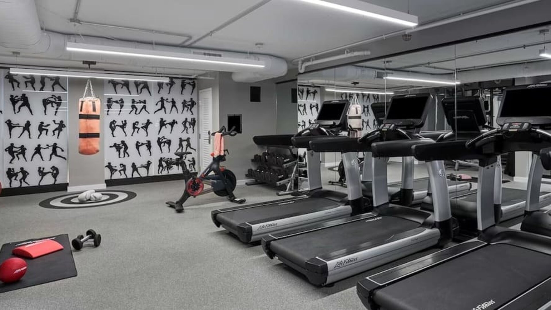 Fitness center at Hotel Zena Washington DC.