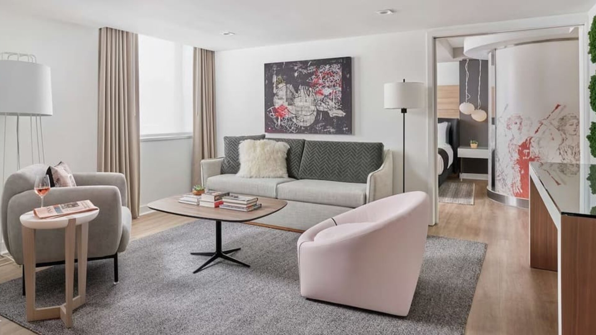 King suite at Hotel Zena Washington DC.