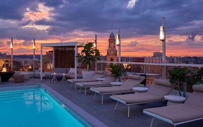 Pool rooftop at Hotel Zena Washington DC.