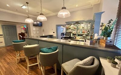 Hotel bar at Leonardo Hotel Edinburgh City.