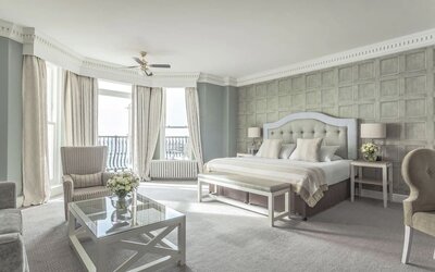 Day use room with open windows and terrace at The Grand Brighton.