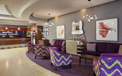 Lounge area at Leonardo Hotel Dublin Parnell Street.