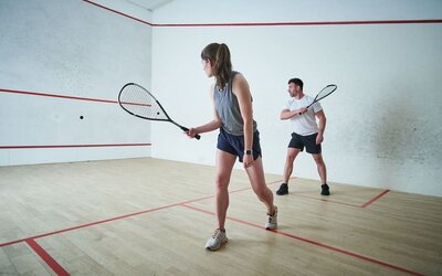 Squash courts available at The Dilly.   