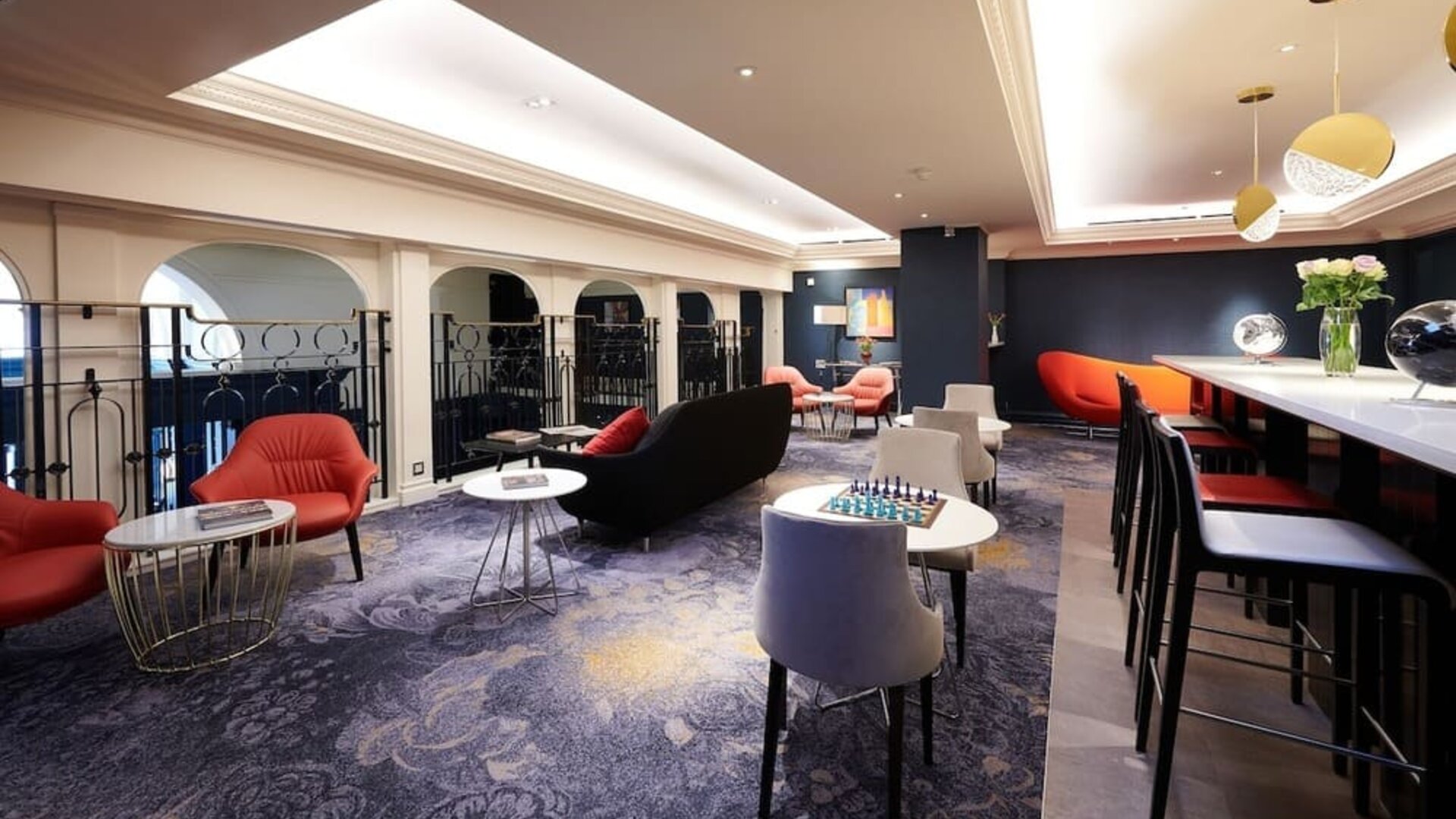 Executive lounge at The Dilly.  