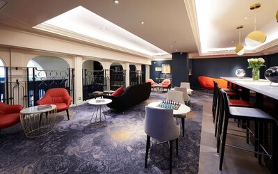 Executive lounge at The Dilly.  