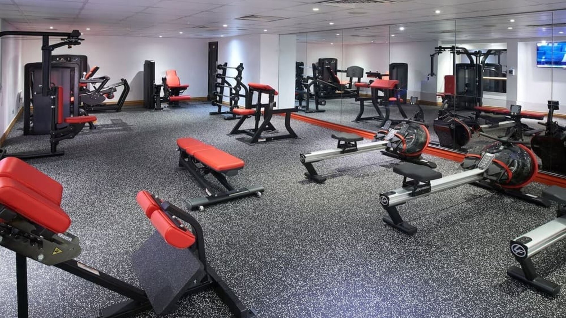 Well-equipped fitness center at The Dilly.  