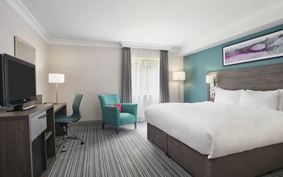 King bed at Leonardo Hotel East Midland Airport.