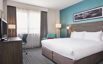 Romantic king room at Leonardo Hotel Nottingham.