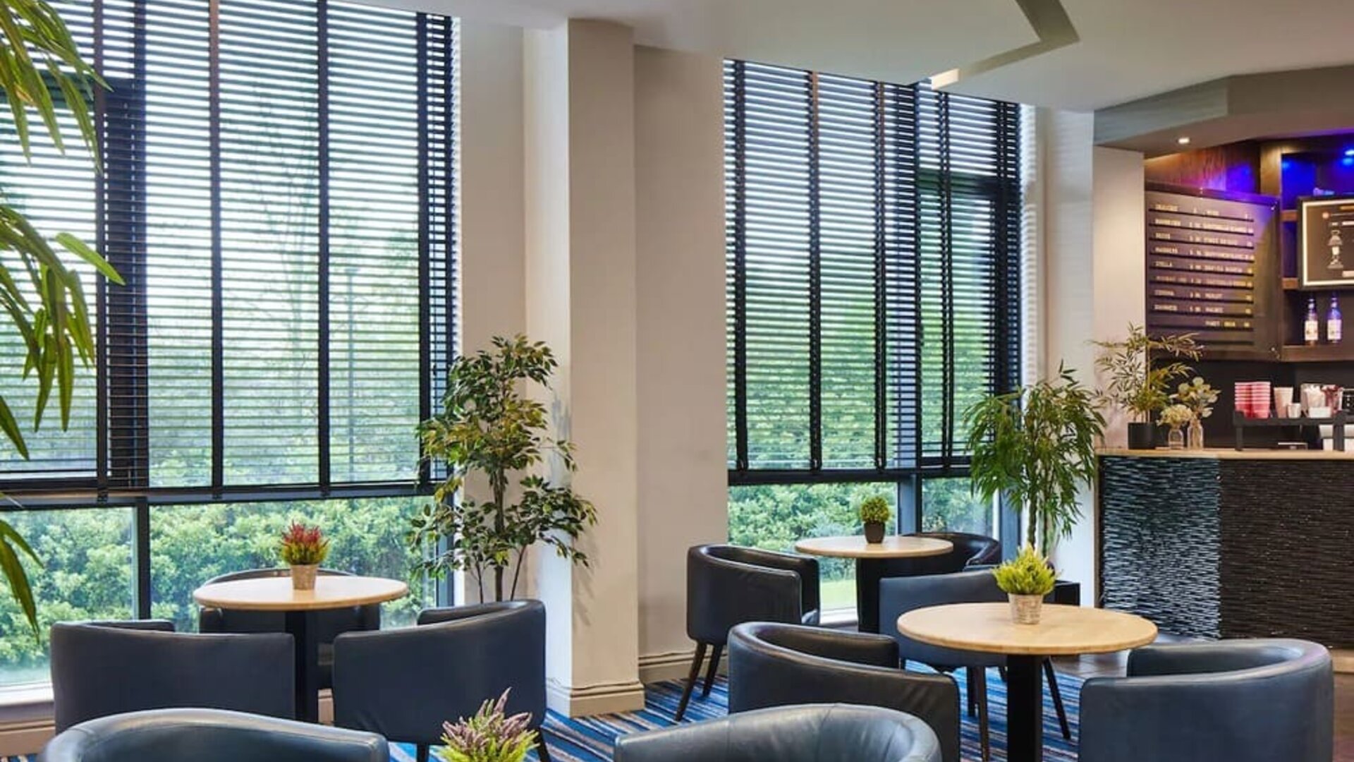 Coworking lounge at Leonardo Hotel Newcastle.