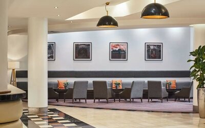 Lobby seating at Leonardo Hotel Newcastle.