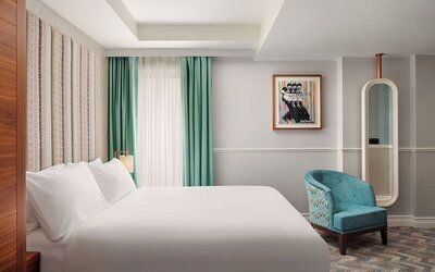 Spacious day use room at NYX Dublin Christchurch.