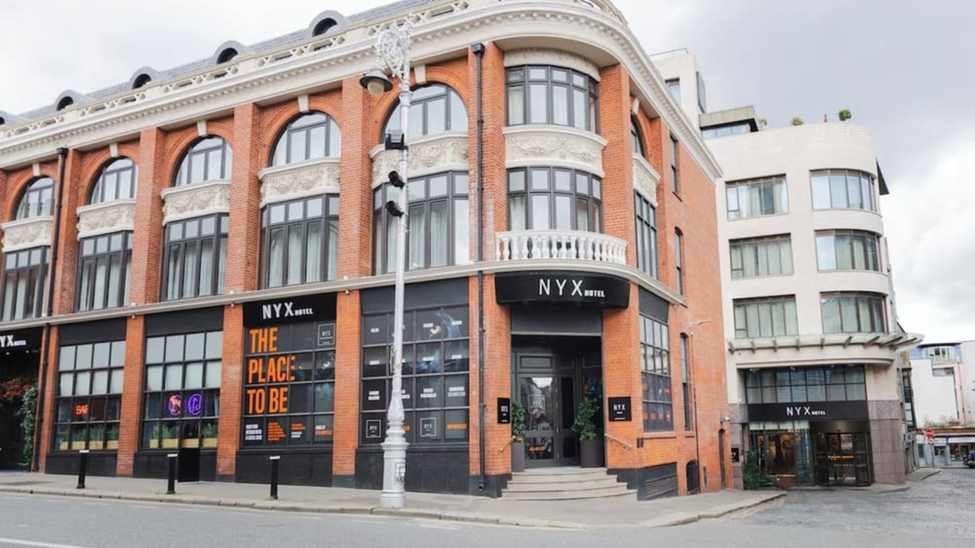 Hotel entrance at NYX Dublin Christchurch.