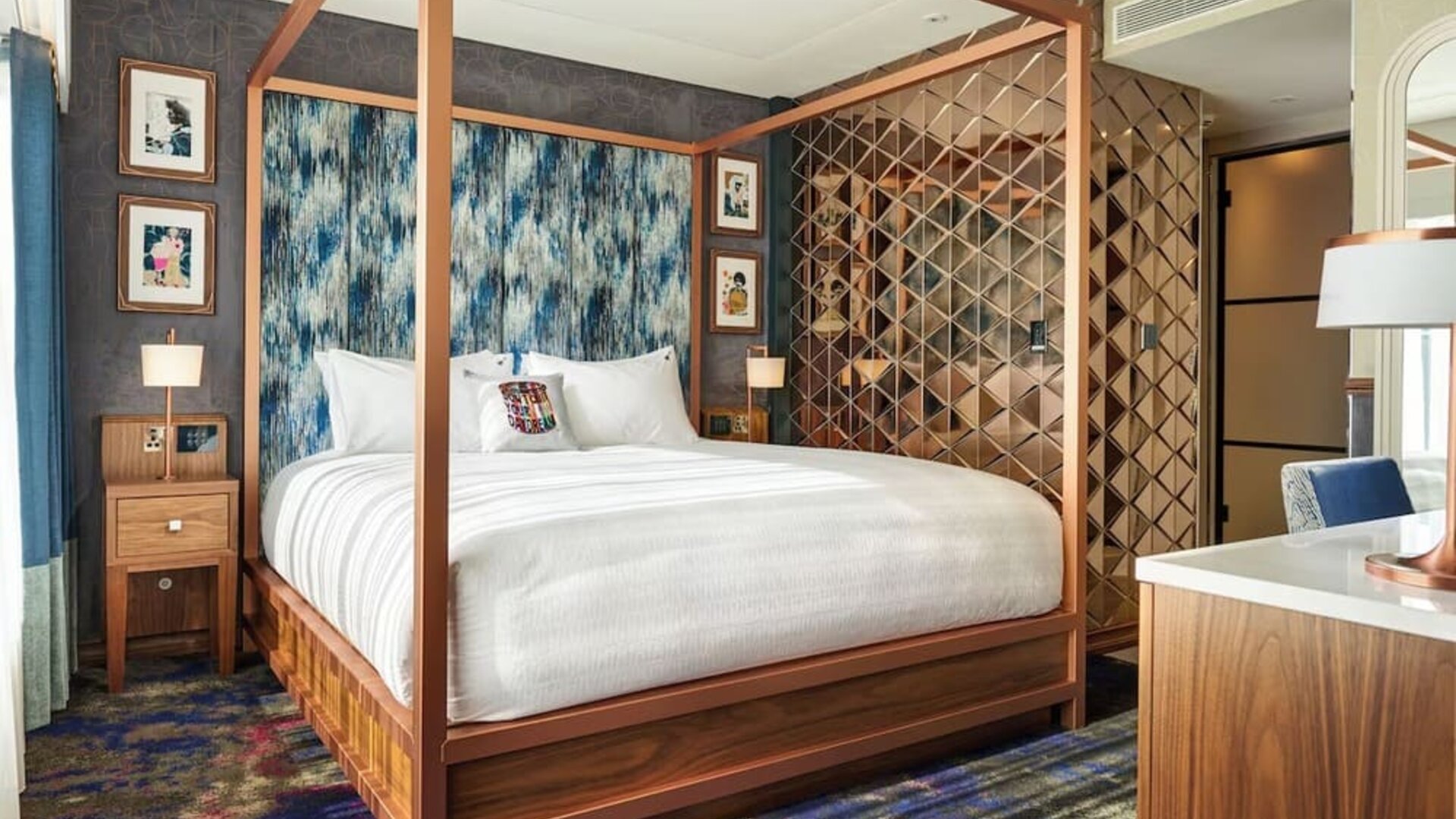 Romantic day use room with work desk at NYX Dublin Christchurch.