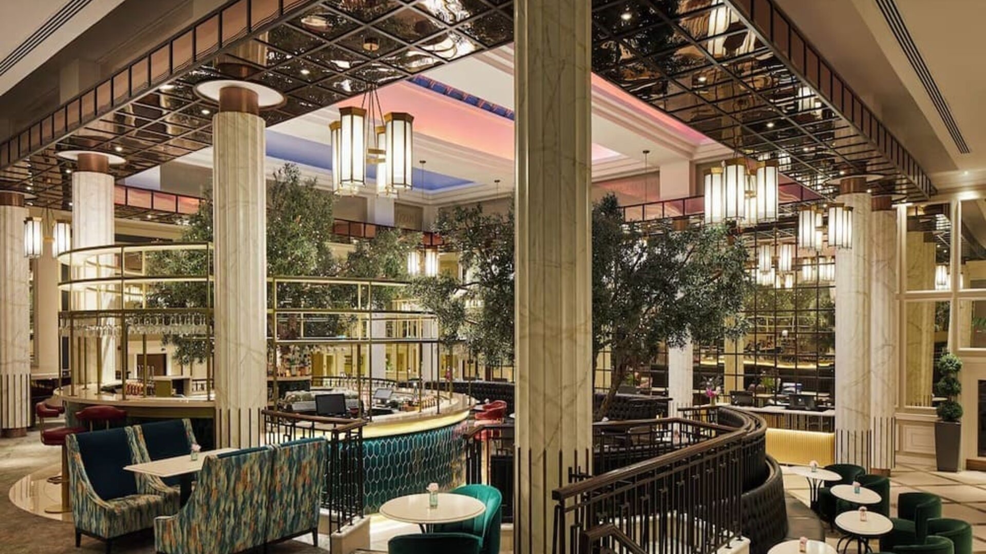 Dining area perfect for coworking at The Midland - A Leonardo Royal Hotel.