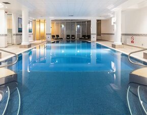 Refreshing indoor pool at Leonardo Hotel Southampton Grand Harbour.