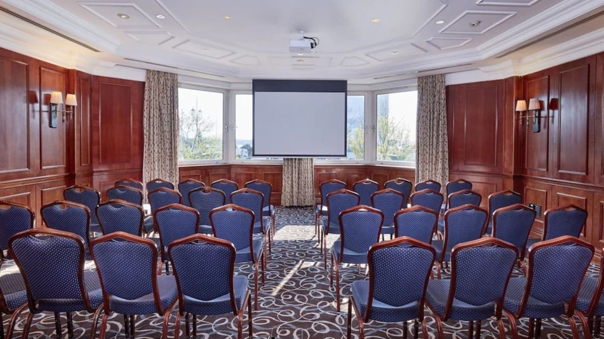 Professional meeting room at Leonardo Hotel Southampton Grand Harbour.