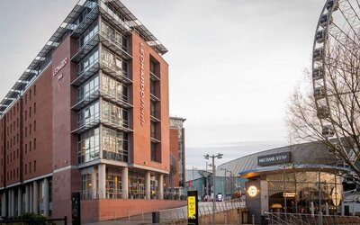 Hotel exterior at Leonardo Hotel Liverpool.