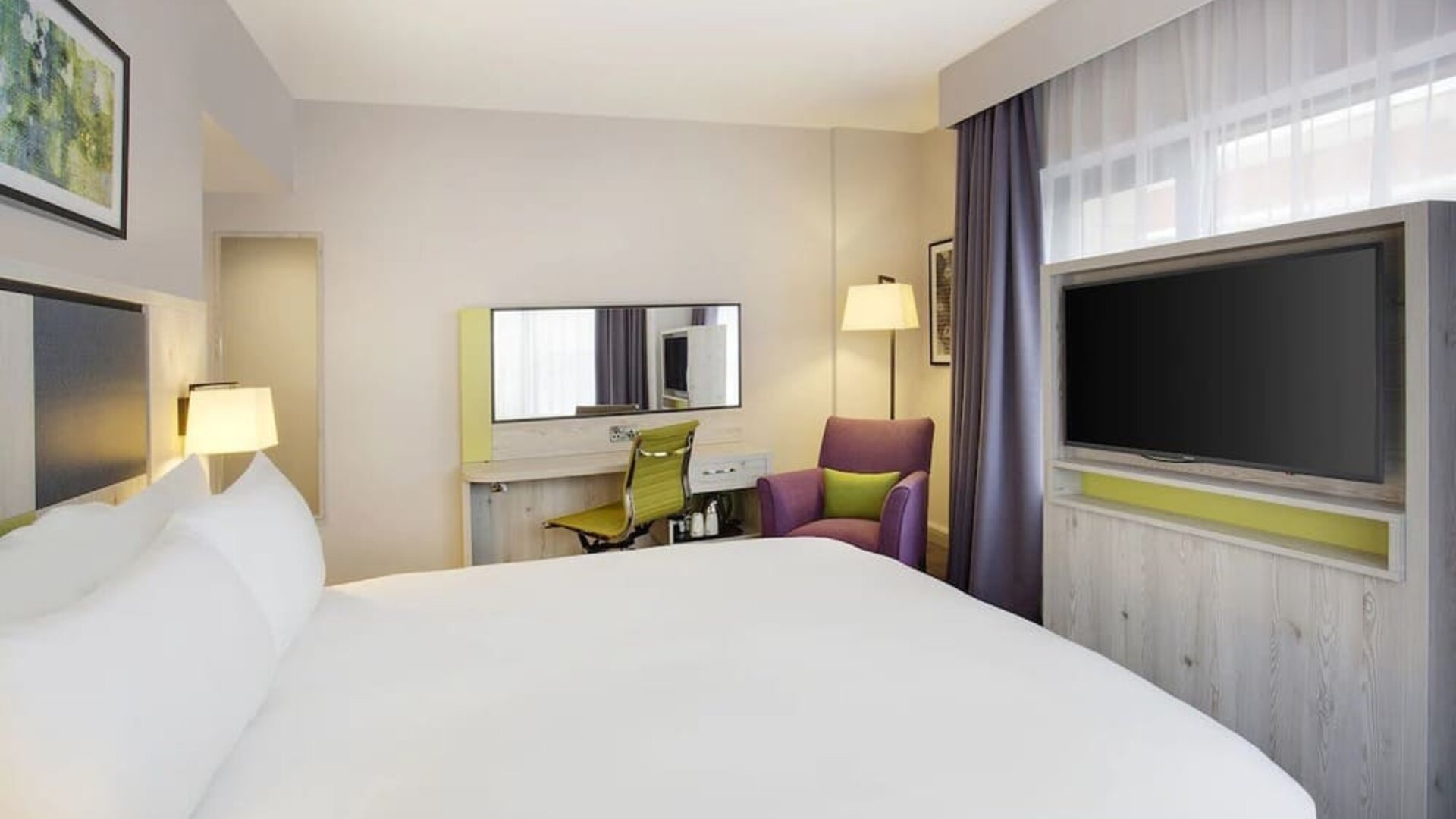 Day use room with work desk at Leonardo Hotel Manchester Central.