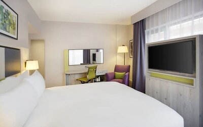 Day use room with work desk at Leonardo Hotel Manchester Central.