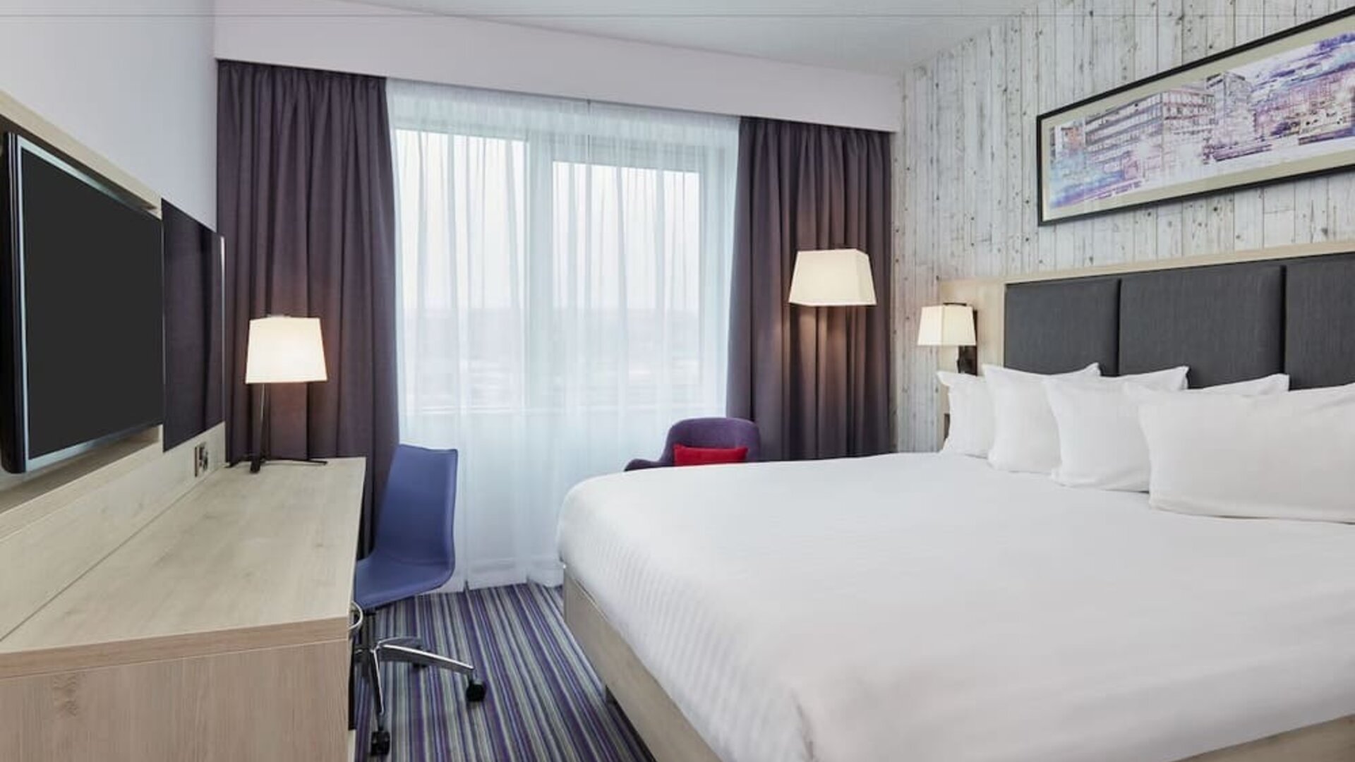 Day use room with work desk at Leonardo Hotel Sheffield.
