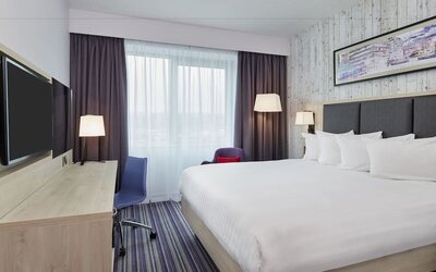 Day use room with work desk at Leonardo Hotel Sheffield.
