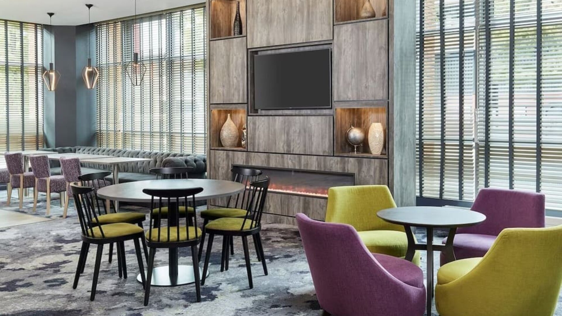 More seating available 
 perfect for coworking at Leonardo Hotel Sheffield.