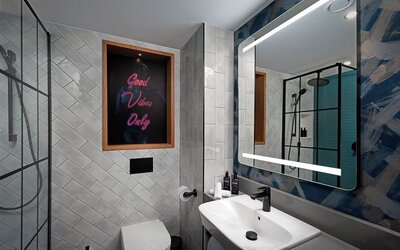 Private bathroom at NYX Dublin Portobello.