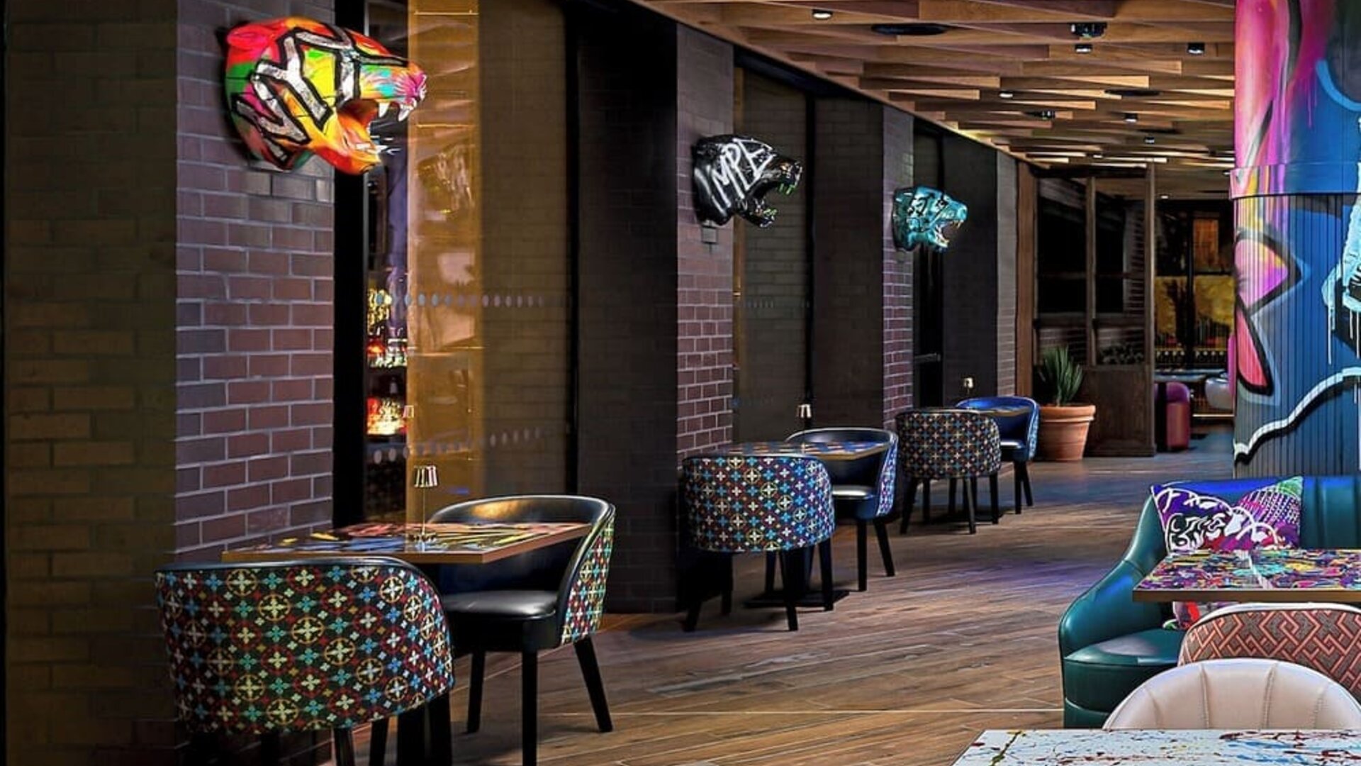 Coworking and chill out area at NYX Dublin Portobello.