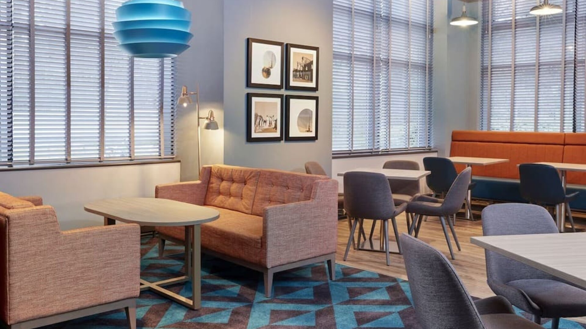 Cozy couches at Leonardo Hotel Southampton.