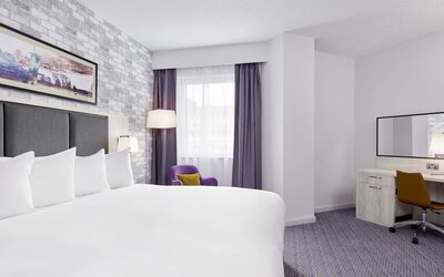 Spacious day use room with work desk at Leonardo Hotel Swindon.