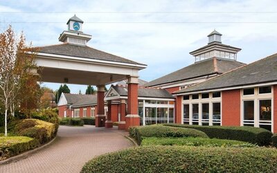 Hotel exterior at Hilton Northampton.