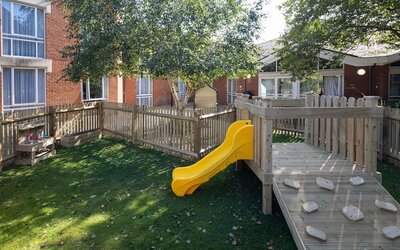 Slide available for children at Hilton Northampton.