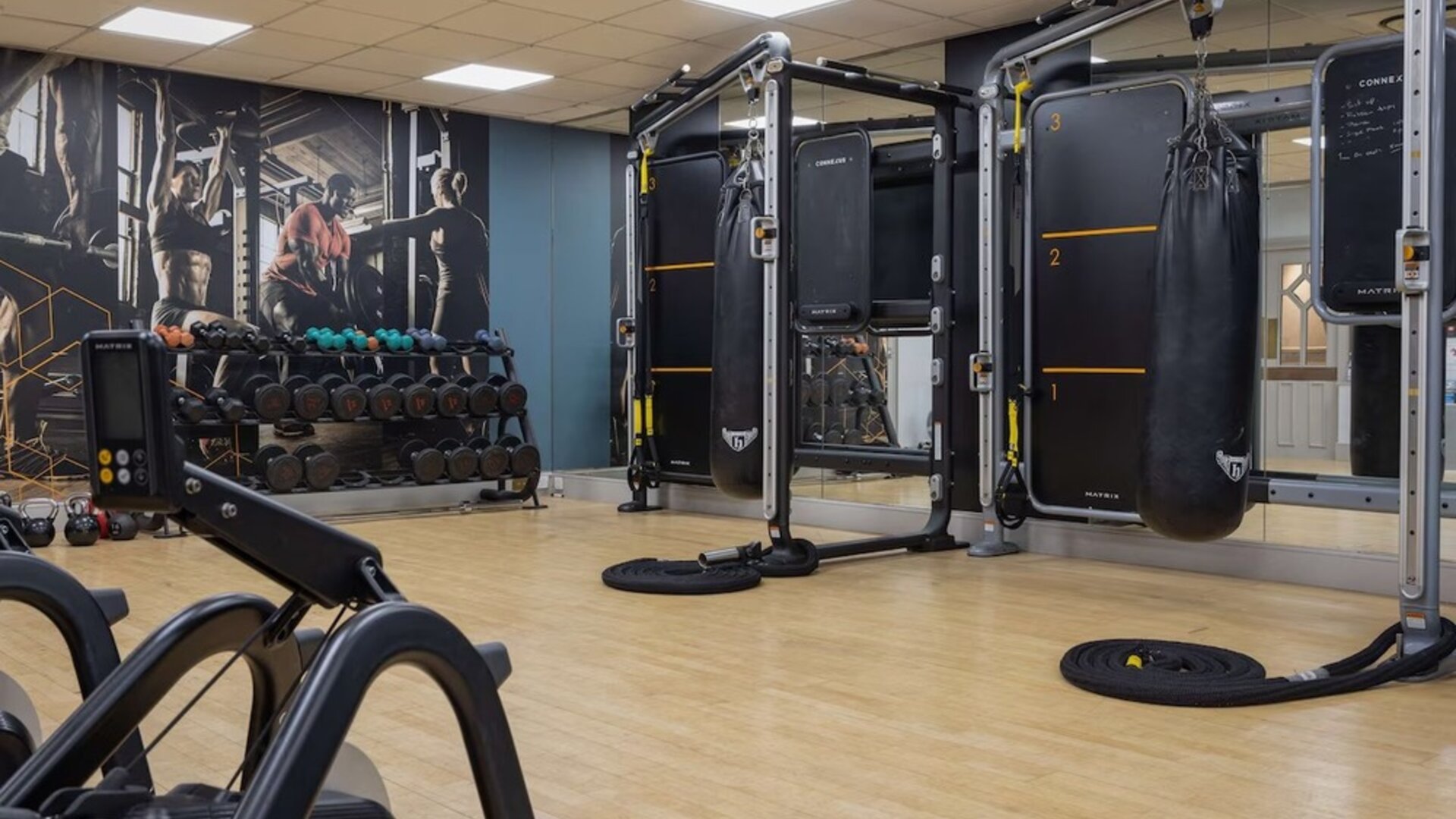Fitness center available at DoubleTree By Hilton Stoke On Trent.