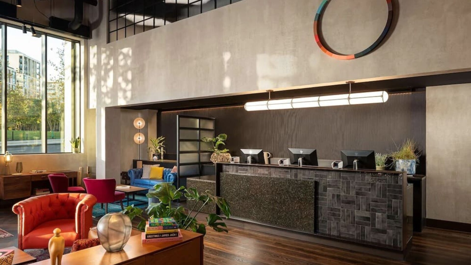 Reception area at The Gantry London, Curio Collection By Hilton.