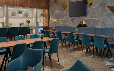 Executive lounge at Hilton London Angel Islington.