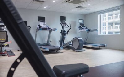 Fitness center available at Hilton Garden Inn Birmingham Airport.