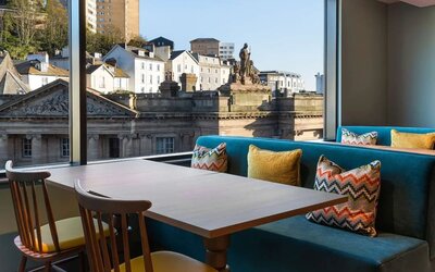 Dining area with a view at Hampton By Hilton Torquay.