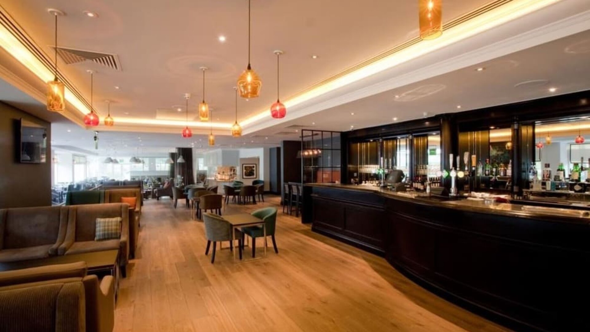 Hotel bar at DoubleTree By Hilton Coventry.